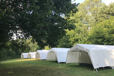 Das Zeltlager in Aachen steht in den Startlöchern 