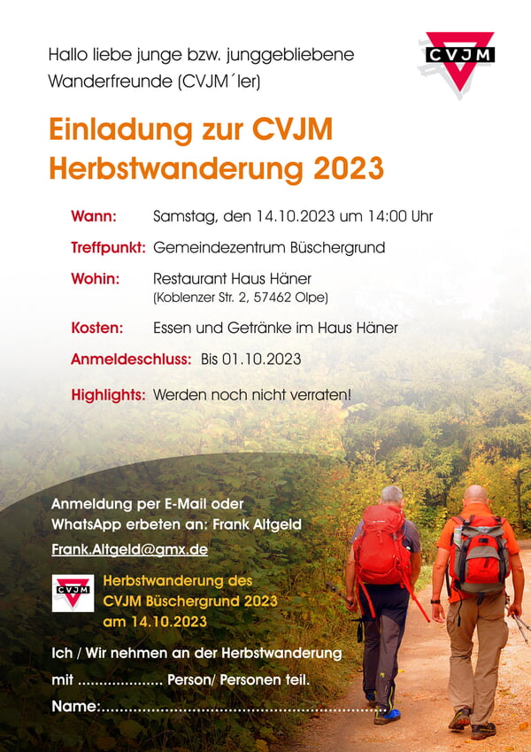 CVJM Herbstwanderung