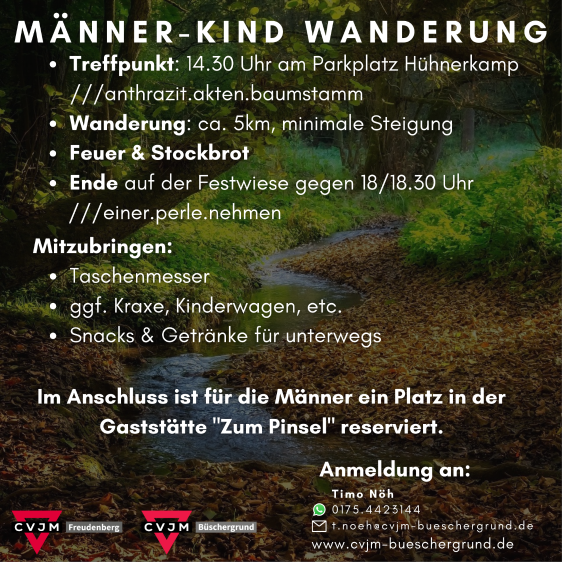 Männer-Kind-Wanderung 2023