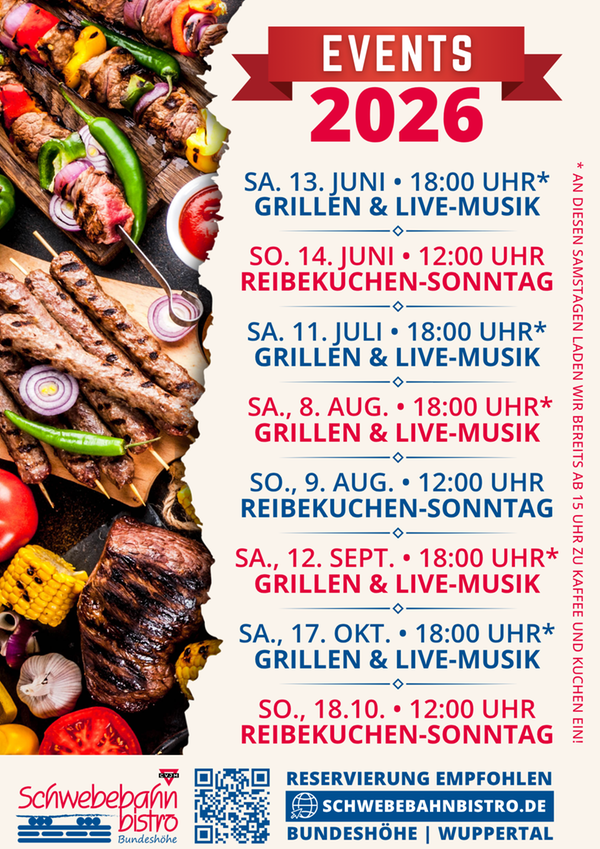 Events Schwebebahnbistro 2026